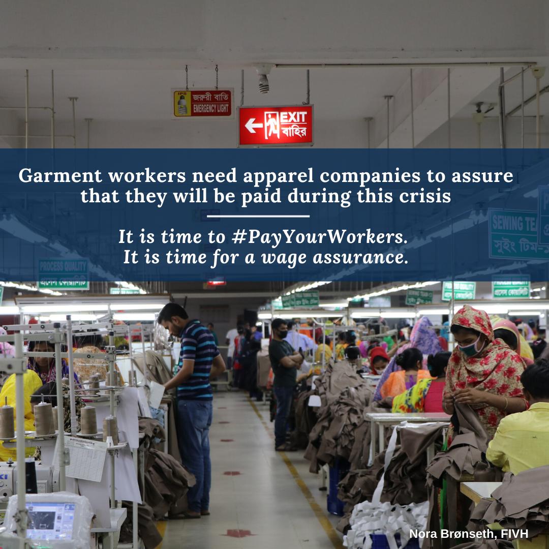 eisen zekerheid van kledingbedrijven dat ze tijdens crisis worden doorbetaald - Schone Kleren Campagne
