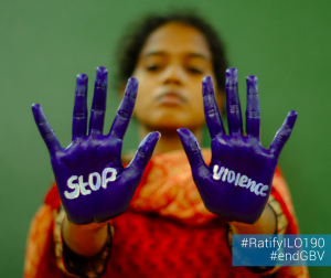 Photo India promoting a stop to vioence agains women and girls 2020 GBV
