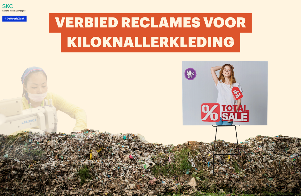Petitie gelanceerd tegen reclame voor ‘kiloknallerkleding’